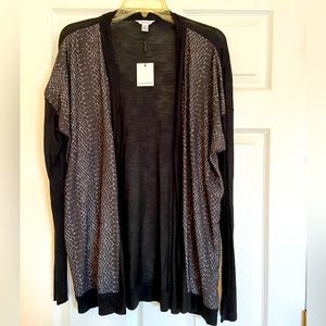 NWT snake Print Calvin Klein Dolman sleeve Cardigan